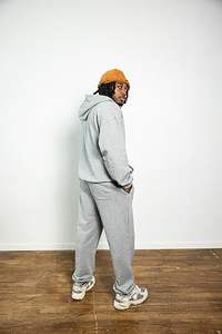 Ensemble de survêtement athlétique 2 pièces pour homme, de haute qualité, personnalisé, en coton uni, pantalon de survêtement et sweat-shirt, fabricants, jogging pour homme - Product Image 5