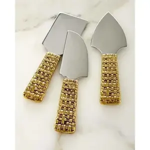 Ensemble de couteaux à fromage en acier inoxydable au design élégant, parfait pour la maison, les ustensiles de cuisine et les fêtes de mariage - Product Image 6