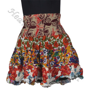<b>Gypsy</b> Irregular Patch Work Mini Rara <b>Skirt</b> Hippy Boho Festival Boho Stylish Multi Color Patch Cotton Mini Sexy <b>Skirt</b> for Summer - Product Image 1
