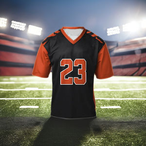 Sublimated ประเภทตาข่ายเสื้อฟุตบอลอเมริกันระบายอากาศเยาวชนเสื้อฟุตบอลอเมริกันธรรมดา - Product Image 1