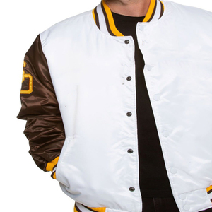 Veste universitaire de haute qualité pour hommes vêtements d'automne décontractés vêtements de rue les plus vendus Design de mode personnalisé tissu polaire à quantité minimale de commande bas - Product Image 3