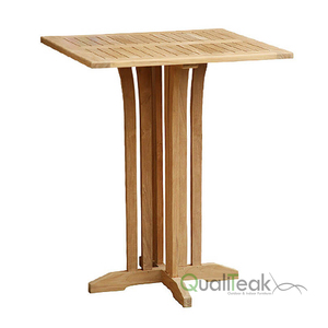 Table de bar carrée de haute qualité Mobilier de restaurant moderne Barre haute en bois de teck pour l'extérieur - Product Image 1