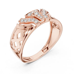 Bague pendante en or jaune 14 carats avec diamant rond de laboratoire cultivé, pour un usage quotidien, pour femmes |   Nouveau diamant cultivé - Product Image 6