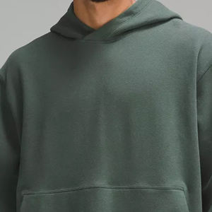 เสื้อฮู้ดดี้ผู้ชายแฟชั่นฤดูหนาว ผ้าฝ้าย 100% ซับในเรียบ สีพื้น พิมพ์ลายตามสั่ง เป็นมิตรกับสิ่งแวดล้อม แขนยาว คอกลม ทรงโอเวอร์ไซส์ - Product Image 3