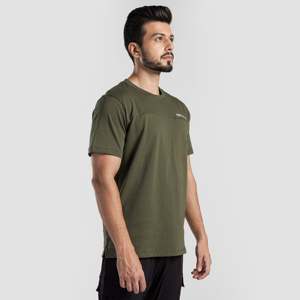 เสื้อยืด Power Move สีเขียวมะกอก ผ้าฝ้าย 100% คุณภาพพรีเมียม ระบายอากาศได้ดี พิมพ์ลายซิลค์สกรีน พร้อมคุณสมบัติการรีดอัด - Product Image 3