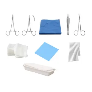 Kit de instrumentos para procedimentos de laceração pequena profissional de alta qualidade Kit de sutura médica Surtechs