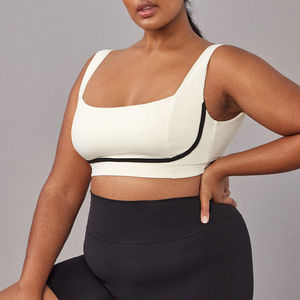 En gros Logo Personnalisé Contraste Couleur Personnalisée Respirant Faible Impact Sexy Haute Qualité Séchage Rapide Confortable Workout Sports Bra - Product Image 1