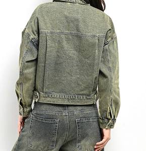 Veste en jean de haute qualité la plus à la mode pour hommes vente en gros vestes en jean durables sur mesure - Product Image 2