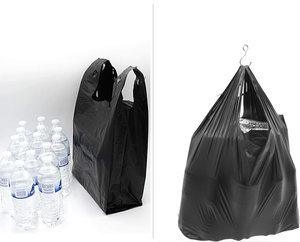 Fábrica de Vietnam al por mayor, bolsa de basura de camiseta negra, bolsa de fuelle lateral con tamaño y Color personalizados para compras de negocios - Product Image 2