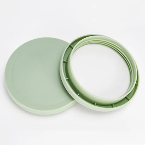 Tarro de crema de doble capa de plástico PET de 250ml Color a pedido con tapa impresa y galvanizada a pedido - Product Image 3