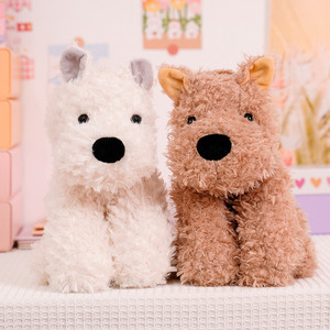 Peluche importée transfrontalière de chiot West Highland <span class=keywords><strong>Terrier</strong></span>, petite poupée pour machine à griffes, vente en gros - Product Image 1