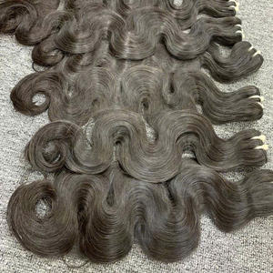 Extensiones de Cabello Humano Virgen Vietnamita, Ondulado, Doble Trama a Máquina, Disponible en Todos los Colores - Product Image 1