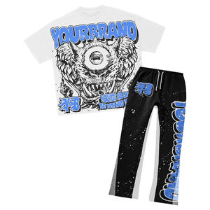 Ensemble deux pièces en molleton tissé à séchage rapide unisexe personnalisé pour l'hiver, style streetwear - Product Image 3