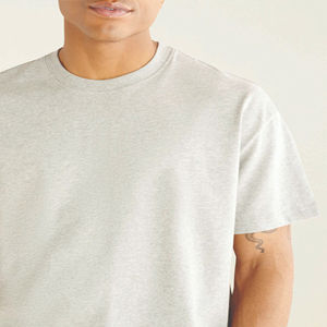 Tee Wonder <b>Men's</b> Half Sleeve Bamboo Jersey <b>T</b> <b>Shirts</b> Customizable Boxy Fit Anti-wrinkle Breathable <b>Longline</b> Logo 100% Cotton - Product Image 4