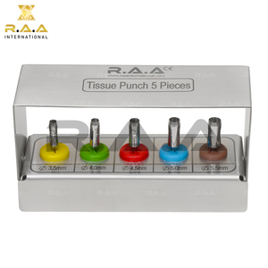 Stainless Steel Low Speed Dental Tissue <b>Punch</b> and Bone Drill Bur <b>Set</b> Class I 3-Year Warranty for Surgical Preparation - Product Image 3