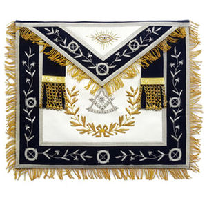 Maçonnique Grand Lodge Maître Mason Tablier Brodé À La Main En Gros À Bas Prix Bon Matériel - Product Image 1