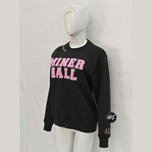 Venta al por mayor de sudaderas de cuello redondo de manga larga sin capucha de alta calidad de gran tamaño transpirable ropa de calle en blanco sudaderas de mujer - Product Image 3