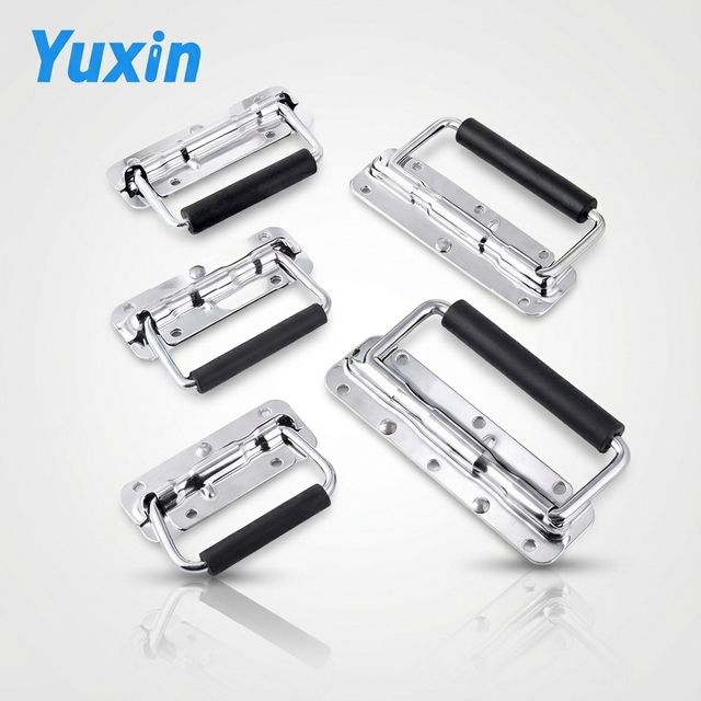 YX-LS116-1T Modern Stainless Steel/Iron Chrome Plated Ambidextrous Handle for Flight Case Speaker with Carton Packing