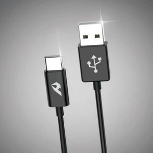 Cable USB 3A Carga rápida 2M Aleación de aluminio negro USB Tipo-C a Tipo-C Transferencia de datos para dispositivos Android - Product Image 1