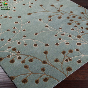 Tapis d'intérieur lavable pour animaux de compagnie en laine douce au toucher, tapis tuftés à la main pour chambre à coucher et salon - Product Image 1