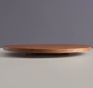 Restaurante portátil Suministros de hotel Plato giratorio de café de madera Plato de madera de mango para el hogar y el restaurante del hotel Respetuoso con el medio ambiente - Product Image 3