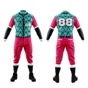 Uniformes Deportivos de Béisbol y Sóftbol Personalizados de Alta Calidad, Conjuntos Únicos Transpirables con Impresión por Transferencia de Calor, Ligeros y de Talla Grande - Product Image 3