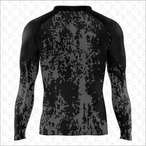 Camisa deportiva de manga larga para hombre, Camiseta deportiva de surf UV 50 Playera Skull Skeleton Printing Rash Guard de secado rápido transpirable Rash Guard para hombres - Product Image 4