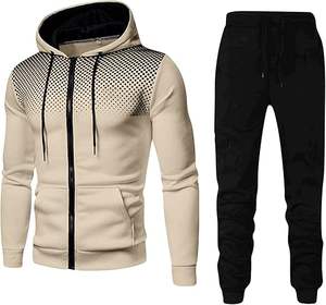 FAST Nice SERVICE Hommes À Capuche Hiver Survêtements Ensembles Full-zip Survêtement Active Veste et Pantalon 2 Pièces Tenues - Product Image 4