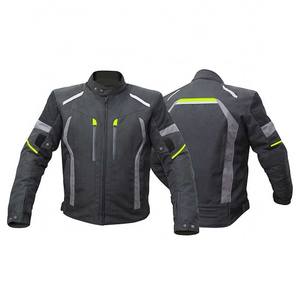 Cordura Waterproof <b>Motorbike</b> Racing Jacket Canvas Textile with <b>Stand</b> Collar and Front Logo Position - Product Image 2