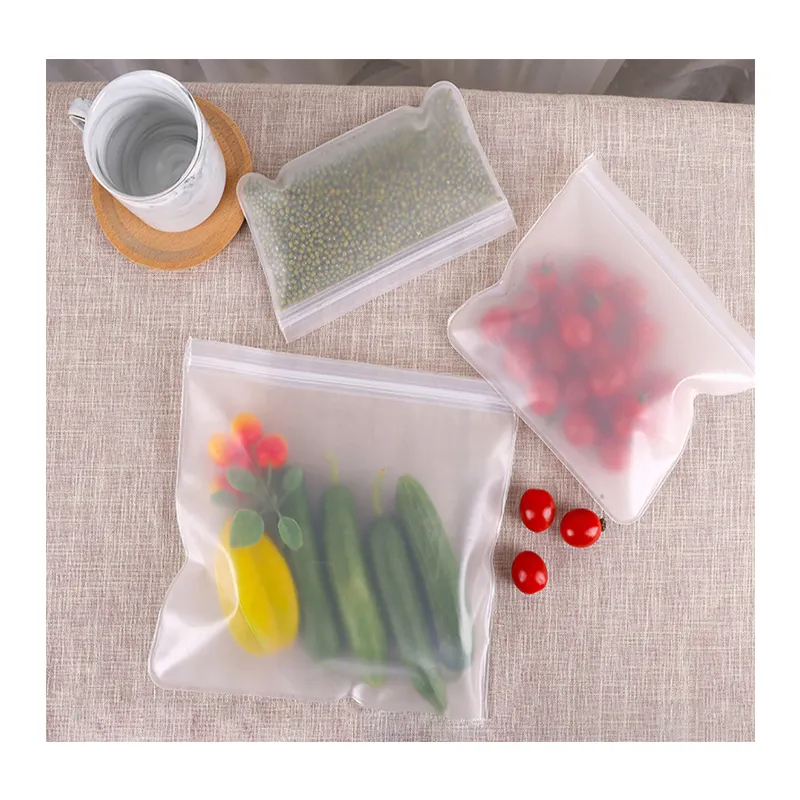 Tas Mylar Grade makanan, Kustom tahan bau kemasan plastik menjaga kesegaran untuk biskuit sayuran buah dengan kunci ritsleting
