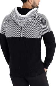 2024 colección Otoño Invierno Moda hombre transpirable Anti-Shrink tejido con capucha pulóveres manga larga Color sólido cálido Casual - Product Image 4