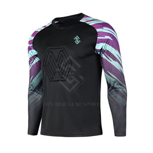 Tenue de gardien de but pour l'été, vêtements d'équipe pour hommes, vente en ligne, maillot et pantalon légers, séchage rapide, respirant, 100% polyester - Product Image 2