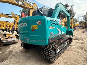 7.5T 99% Nieuwe 2023 Epa Mini Graafmachine Kobelco Sk75 Hydraulische Graafmachine Gebruikt Rupsgraafmachine