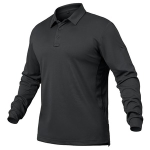 Polo à manches longues personnalisé OEM polo à manches longues vente en gros fournisseur d'impression de broderie en coton polyester mode décontractée pour hommes - Product Image 6