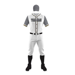 Uniforme de béisbol de tamaño personalizado a un precio razonable Servicio OEM Último modelo Uniforme de béisbol con su logotipo - Product Image 1