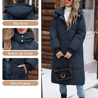 Yeni Parka ceket kapşonlu nefes artı boyutu kadın uzun Puffer Coat kapşonlu yüksek sokak kış Parka ceket fermuar ile