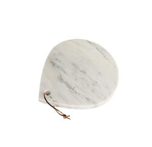 Planche à découper en marbre Passe au lave-vaisselle Ligne en laiton Pierre grise Blocs à découper de forme carrée Accessoires de cuisine - Product Image 5