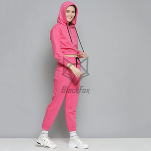 ชุดวอร์มผู้หญิงสีพื้นแบบใหม่ทันสมัย ผ้าสองด้าน ป้องกันแบคทีเรีย เสื้อฮู้ดอุ่นๆ ไซส์ใหญ่ สำหรับฤดูใบไม้ผลิ - Product Image 2