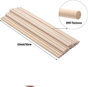 High Strength Eco-Friendly Birch Wood Dowel Rods <b>Smooth</b> Round Hardwood <b>Sticks</b> for DIY Furniture and Home Improvement Projects - Product Image 6