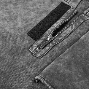 Sweats à capuche délavés à l'acide de haute qualité pour hommes épais coton/polaire poids lourd surdimensionné vente chaude sweats à capuche imprimés unis - Product Image 5