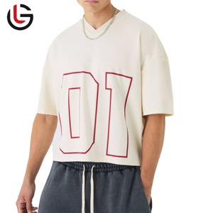เสื้อฟุตบอลอเมริกันพิมพ์ลายแบบกำหนดเองของแท้ ด้านหน้าเป็นผ้าตาข่ายระบายอากาศ ไซส์ใหญ่ แขนสั้น คอกลม ยูนิเซ็กซ์ โพลีเอสเตอร์ 100% - Product Image 1