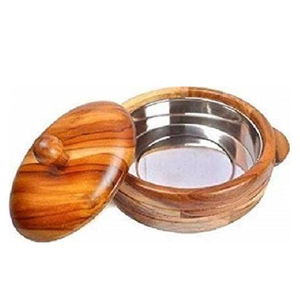 Grossiste de boîtes à chapati en bois de qualité supérieure, faites à la main, casserole à chapati classique et élégante, vente en gros de boîtes à chapati - Product Image 1