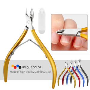 Ciseaux à cuticules pour nail art, pinces, coupe-peaux mortes, pince à couper, manucure, acier inoxydable, outil de soin des pieds - Product Image 2