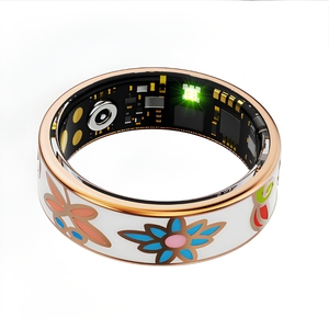 2026 Stainless Steel Smart Health Ring App Control IOS Sleep Monitoring Alarm <b>Clock</b> <b>Heart</b> Rate Fitness Tracker - Product Image 4