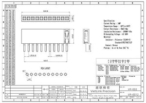Alta calidad 1,27 MM una sola fila hembra DIP O Terminal Flat Flex (FFC FPC) conectores de Vietnam proveedor Pin alto producto - Product Image 2