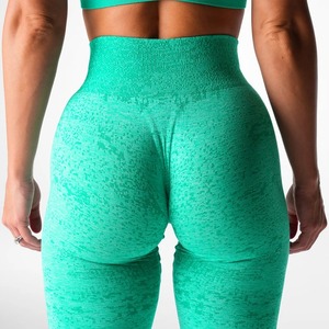 Mallas deportivas push-up sin costuras para mujer, ropa de gimnasio de cintura baja con efecto Scrunch Bum, pantalones de Fitness - Product Image 1
