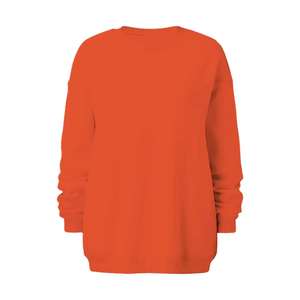 Sudadera de mujer de mezcla de algodón con estampado personalizado Unisex directo de fábrica, cuello redondo de ajuste regular suave con mangas largas - Product Image 3