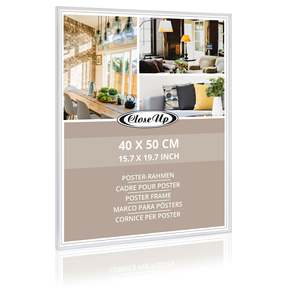 กรอบพลาสติกสีขาวขนาด 40 x 50 ซม. สำหรับโปสเตอร์ - Product Image 1
