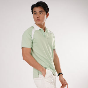 Polo de golf anti-humidité col polo classique Polyester Spandex uniformes scolaires polo tricoté hommes vêtements de mode Vietnam - Product Image 1