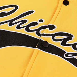 Chaqueta Universitaria de Lona Bordada Personalizada para Hombre al por Mayor, con Capucha, Acolchada, 100% Algodón, Ropa de Abrigo de Invierno - Product Image 5